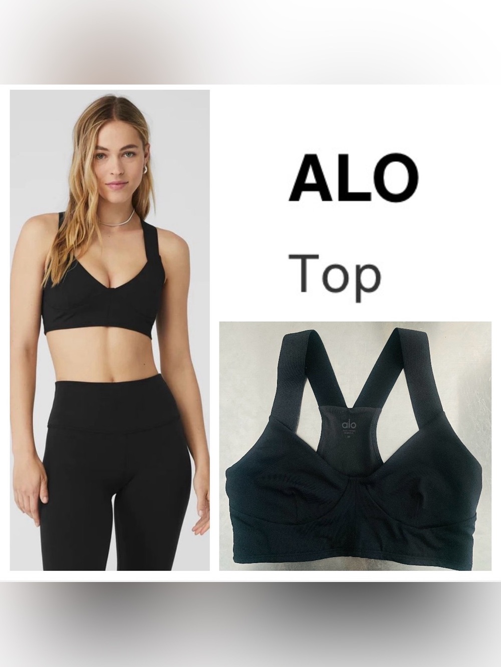 ALO YOGA  AIRBRUSH REVIT UPBRA Black